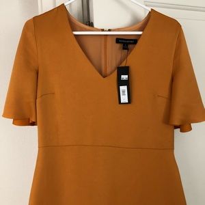 Banana Republic gold silk dress BRAND NEW